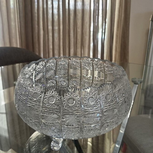 Vintage Czech Bohemian large vase 28 cm x 17 cm