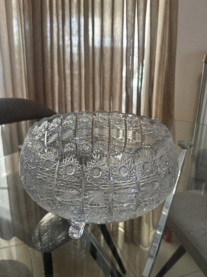 Vintage Czech Bohemian large vase 28 cm x 17 cm