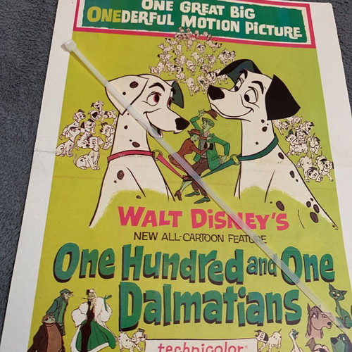 101 Dalmatians poster Manina 1961 original