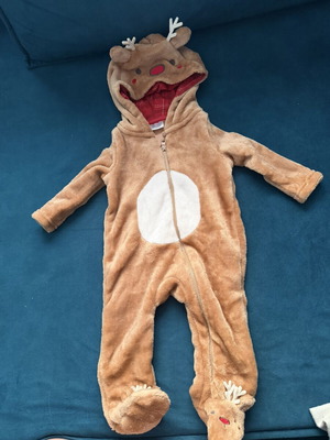 Pepco baby Christmas reindeer romper 3-6 months