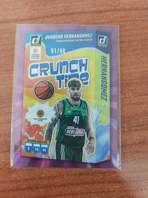 2024-25 Panini Euroleague Juancho Hernangomez Crunch Time Insert Purple /99 like new