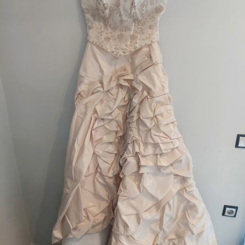 A-Style wedding dress, beige, size XL 42 14