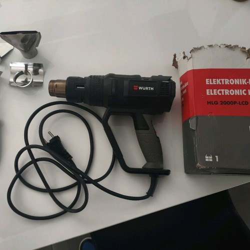 Wurth HLG 2000P-LCD hot air gun like new with accessories