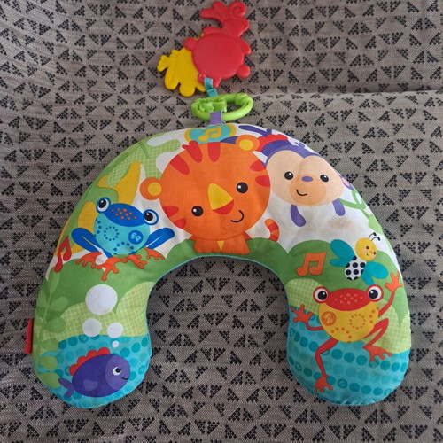 Fisher-Price Activity Pillow used with colorful forest animal designs