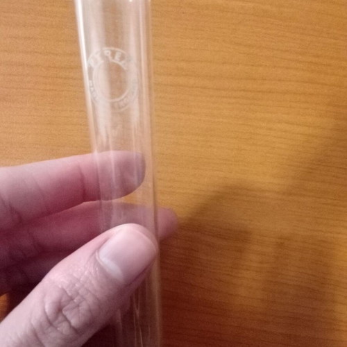 Test tubes used, pack of 7, length 14 cm