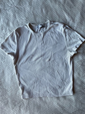 Bershka crop top size M like new, white