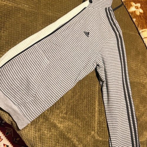 Adidas jacket used, size M, black and gray