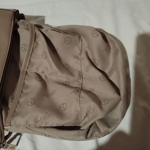 Verde backpack bag like new, beige