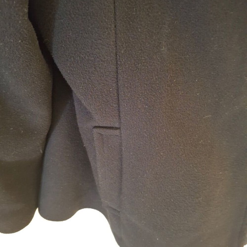 Black wool coat-jacket medium large new with zipper