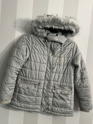 Paul Frank kids jacket used, silver, size 12 years