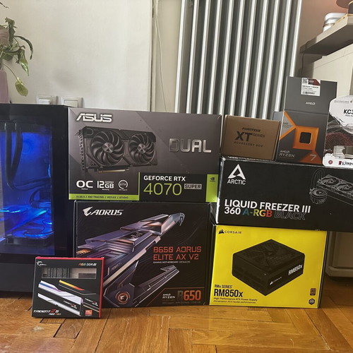 Gaming PC 4K Ultra High with Ryzen 7 7800X3D and RTX 4070 Super EVO