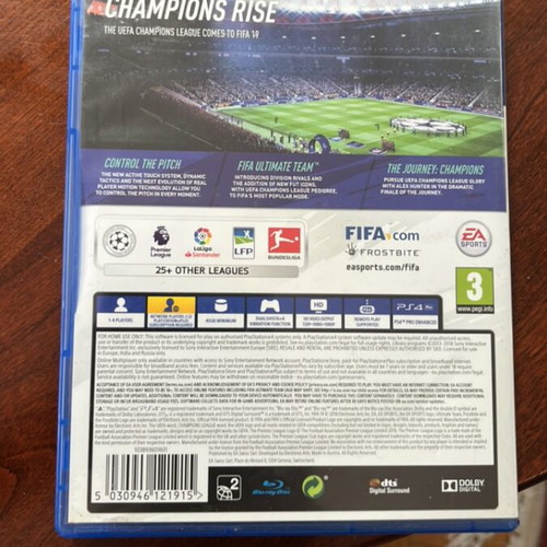 Fifa 19 PS4 cartridge like new