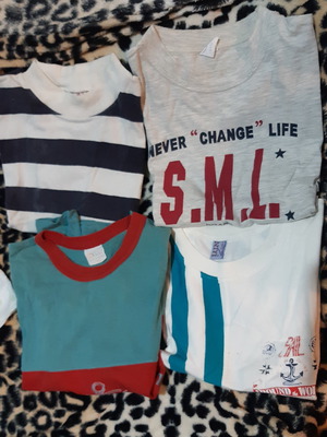 4 short sleeve t-shirts number 6 in very good condition