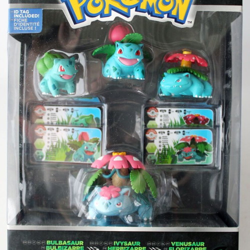 Pokemon 2015 set of 4 figures Bulbasaur Ivysaur Venusaur Mega Venusaur new