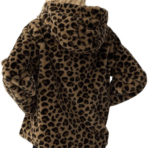 Celestino women's leopard jacket like new, size L-XL, velvety texture