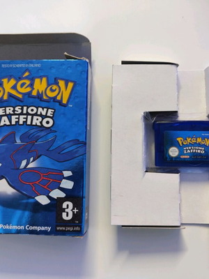 Pokemon Sapphire Nintendo Game Boy Advance μεταχειρισμένο, ιταλική έκδοση χωρίς εγχειρίδιο