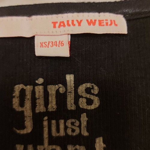Tally Weijl women's sleeveless top XS black-white like new