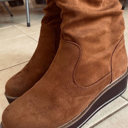 Camel brown boots used, size 39