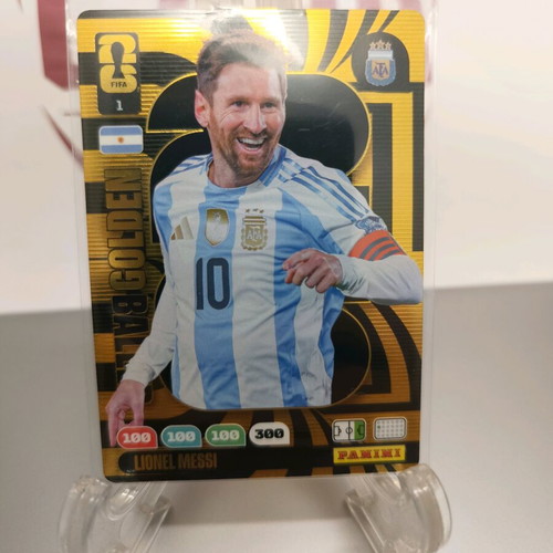 Golden Baller Messi Panini Adrenalyn card FIFA World Cup 2026 new