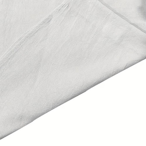 White linen men's hoodie shirt new, size M