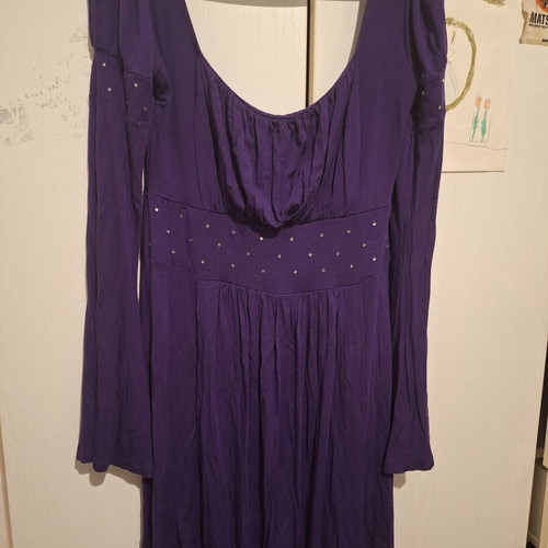 Dress Medium purple, viscose 90%, like new
