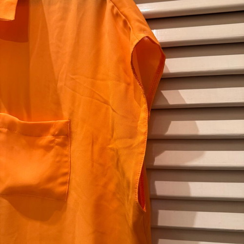 Dunnes sleeveless shirt used, orange, size XL-XXL