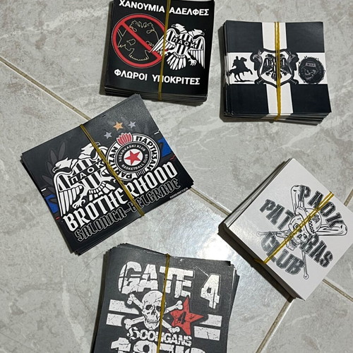 PAOK stickers new, pack of 20 pieces
