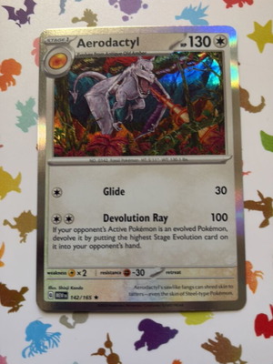 Aerodactyl 142/165 SV Scarlet & Violet 151 Holo Rare Pokemon TCG new