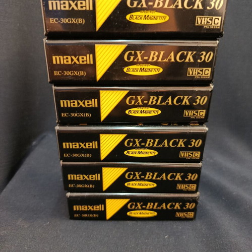 Κασέτες κάμερας Maxell GX-black 30 καινούργιες, λοτ 6