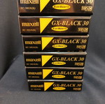 Κασέτες κάμερας Maxell GX-black 30 καινούργιες, λοτ 6