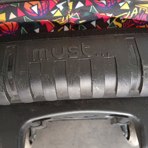 Must school backpack with wheels used, polyester