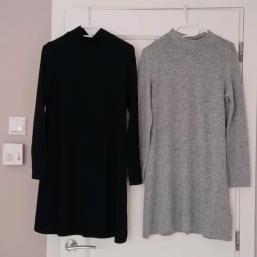 Pink Woman dresses like new, black S and grey M