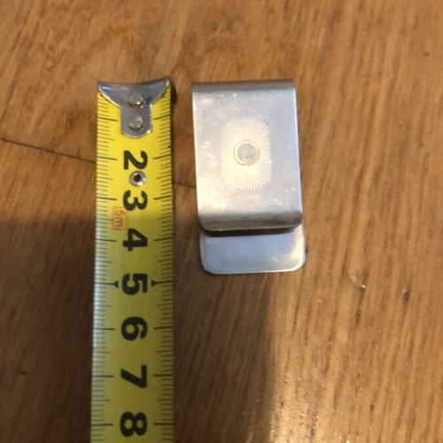 Money clip collectible vintage used, silver, steel