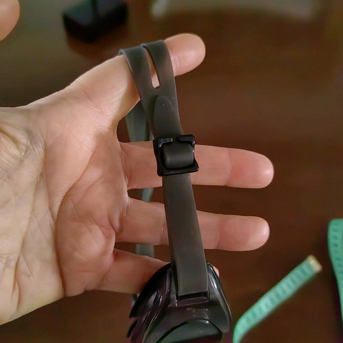 Swimming goggles like new with black lenses