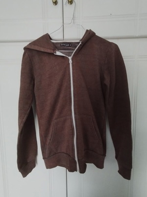 Terranova brown jacket with hood like new, sizes XS/S