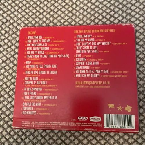 Jimmy Somerville double CD used, pop