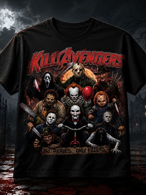 Killavengers T-shirt new, black, digital print