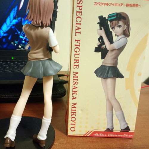 Anime Figure Mikoto Misaka and Elaina like new, set of 2 with boxes