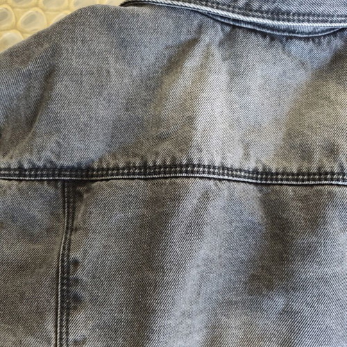 Jean jacket Mayoral like new, fleece interior, black, size 164 cm