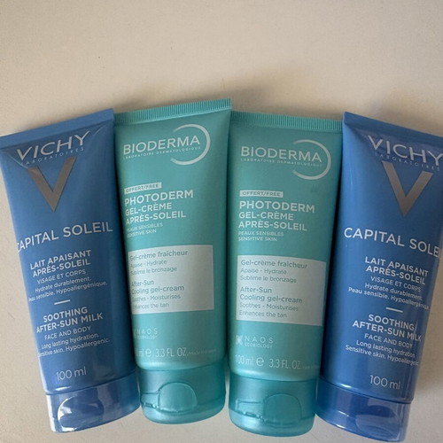 After Sun Vichy and Bioderma set 4x100 ml new