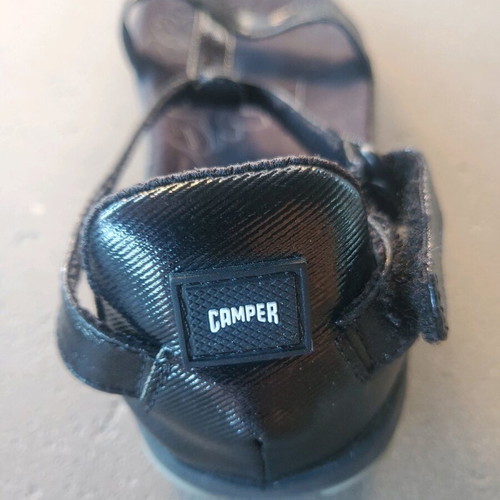 Camper patent leather sandals used, size 37, black