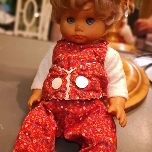 Vinyl doll 40cm used, rare collectible