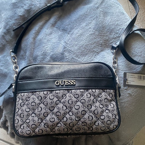 Guess shoulder bag new, black and gray