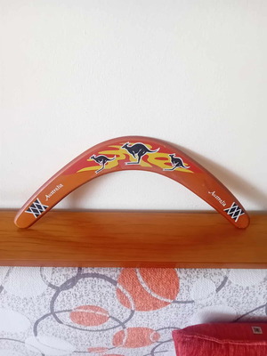 Wooden boomerang from Australia like new, decorative