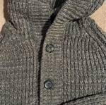 Men's knitted cardigan Nazareno Gabrielli grey like new, size L
