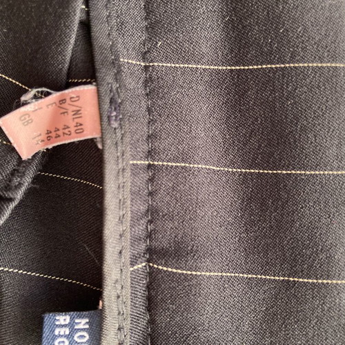 Fidele women's pants black with beige stripes like new