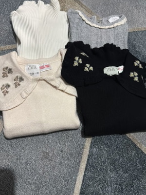 Μπλουζάκια Zara 18-24 μηνών 92 cm, σαν καινούργια, πακέτο 4 τεμαχίων