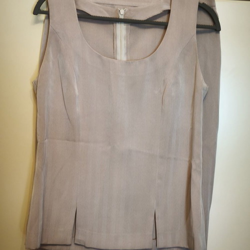 Skirt with top set like new, beige