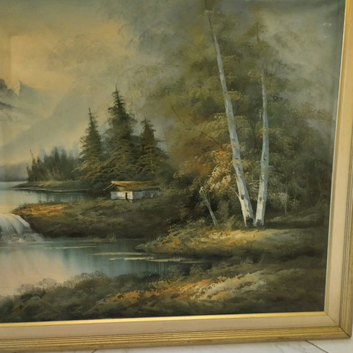 Painting like new, large with dimensions 1.31x0.72