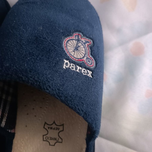 Parex men's slippers blue size 43-44 like new